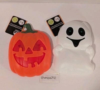 Summerween Pumpkin & Ghost Hanging Light Up Decor Halloween Ghosts