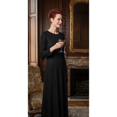 Vintage David Hayes for Saks Fifth Avenue   Floor-Length 100% Silk Gown   1980s