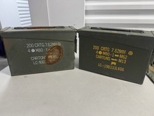 Lot Of 2 USGI M19A1 30 Caliber Ammo Can Military Surplus M80 7.62