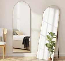 Arched Mirror Full Length, Upgraded 16"x59" Body Wall Mirrors with Shatter-Pr...