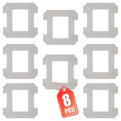 8 Pcs Washable Mop Cloths Cleaning Rag For Ecovacs Winbot W1/w1 Pro Window Vacuu