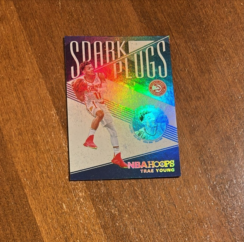 Trae Young 2019-20 Panini NBA Hoops Spark Plugs #2 Sooners Wizards Hawks