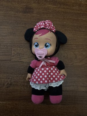 Disney Cry Babies Tiny Cuddles Minnie Mouse 9  Plush Doll that Cries Real Tears!