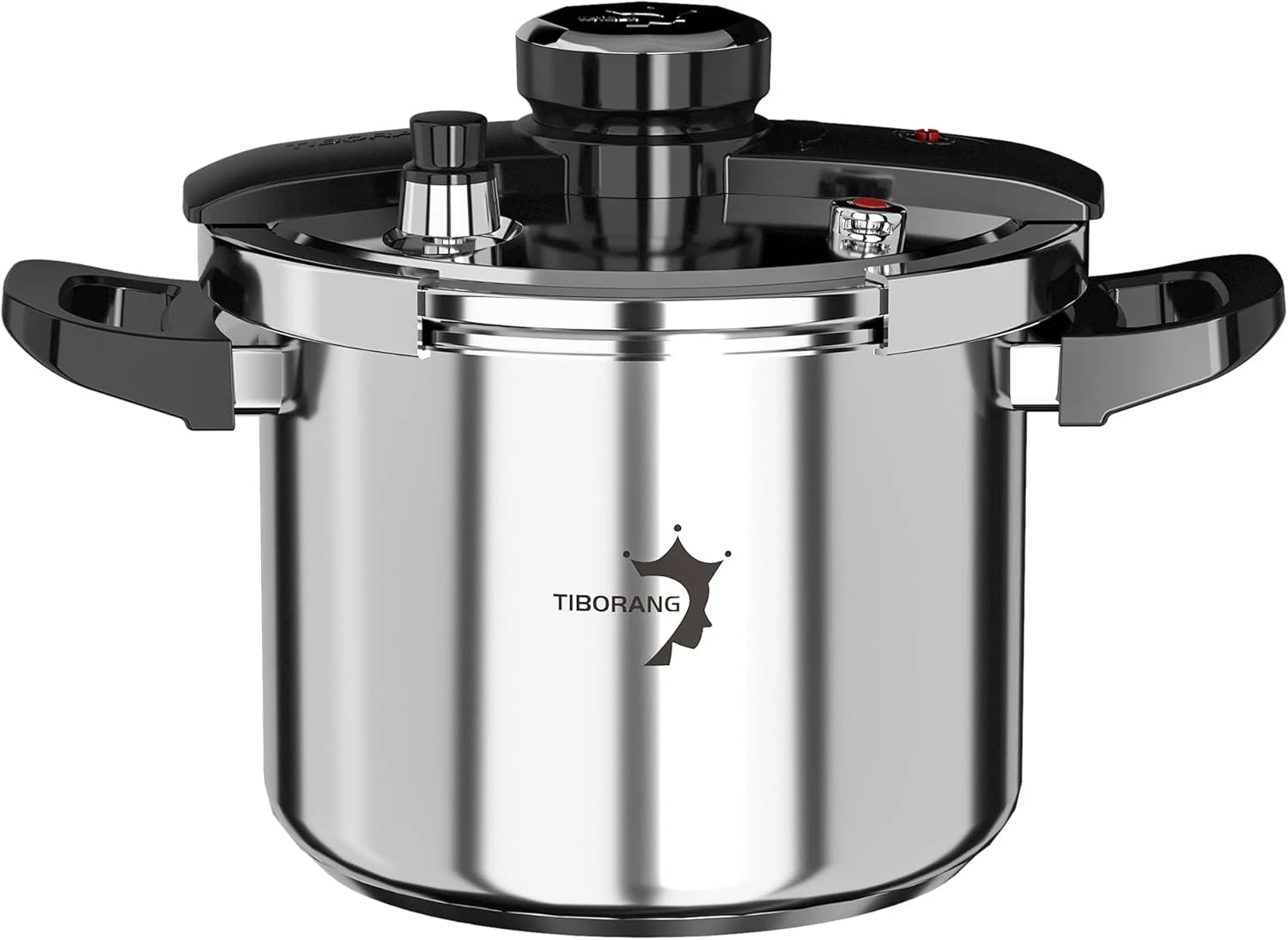 TIBORANG 8.5 QT Stainless Steel Pressure Cooker, Quarts, Silver