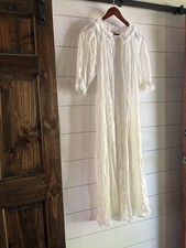 Vintage 60 s/70 s Union Tag Miss Elaine Nylon White Robe