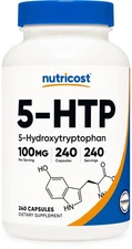 Nutricost 5-HTP 100mg, 240 Capsules (5-Hydroxytryptophan) - Gluten Free, Non-GMO