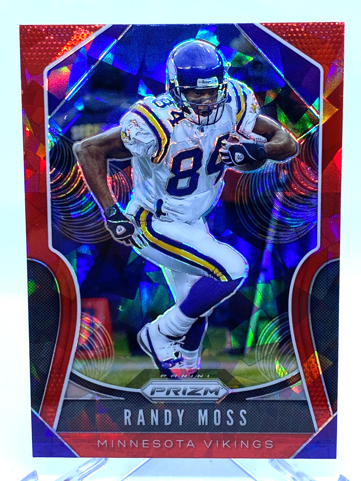 2019 Panini Prizm Red Ice Prizm Randy Moss #294 Minnesota Vikings HOF