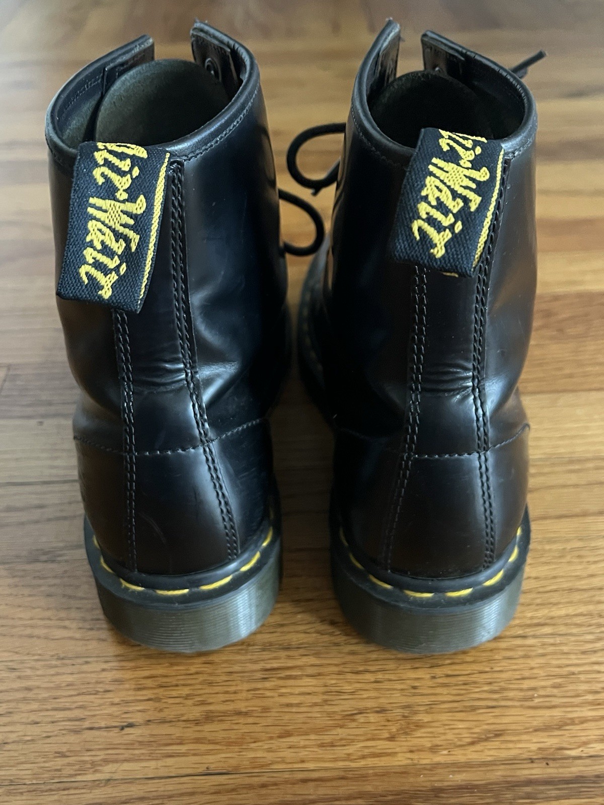 Doctor Martens Combat Boots Black Smooth Leather Doc Martens Size US 10 Women’s thumbnail 7