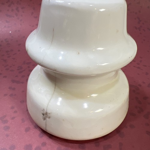 Isolatore ceramica/porcellana bianco Locke forma fungo 3 1/2" peso carta decorazione - Foto 2 di 11