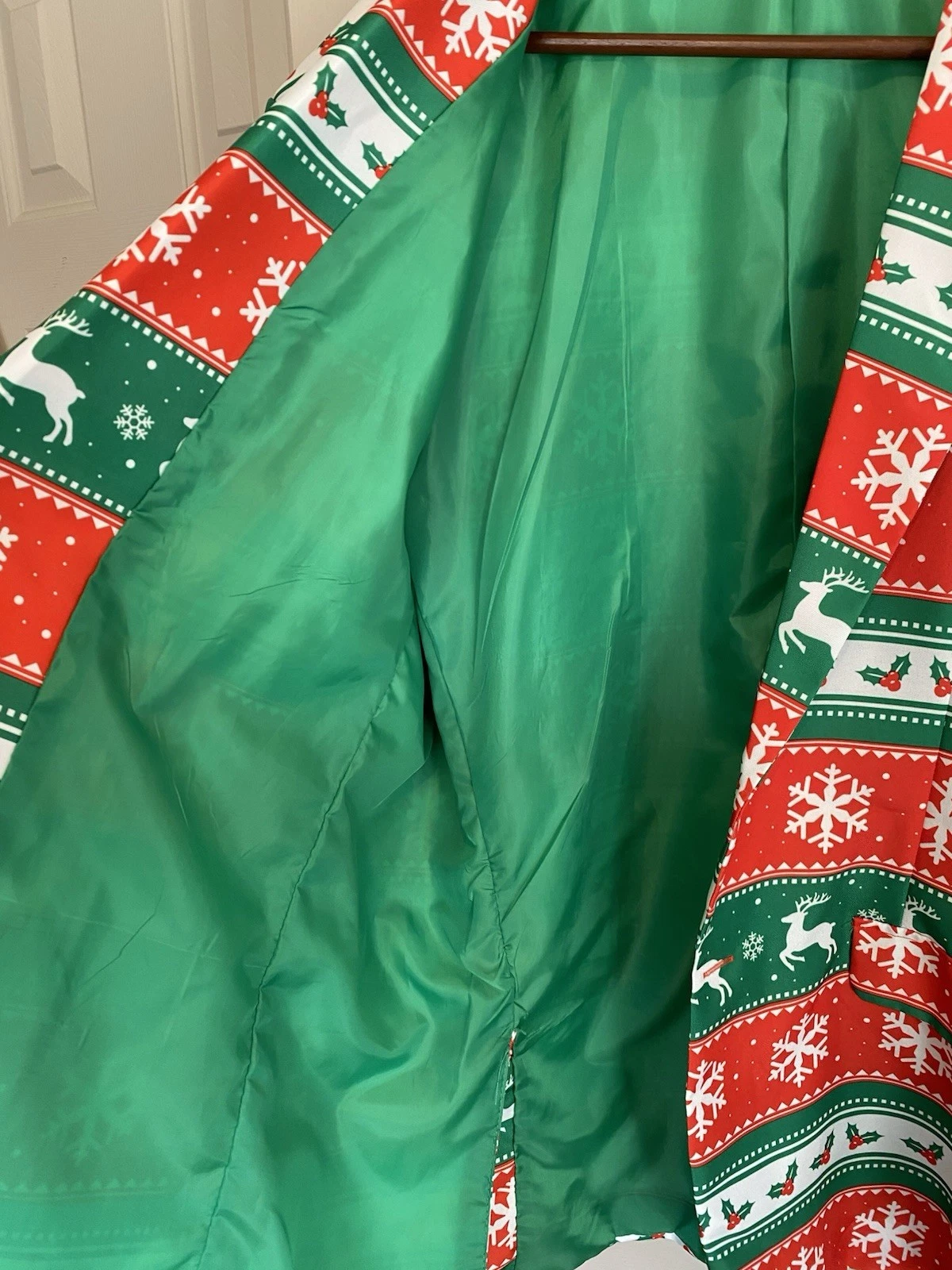 Suitmeister Christmas Ugly Party Red Green White Suit Jacket Men’s Size Large - product detail image 5