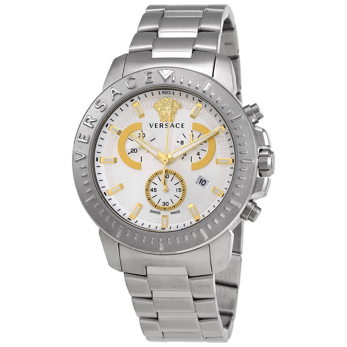 Versace Cronografo Quadrante Argento Quarzo VE2E00321
