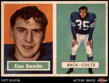 1957 Topps #53 Alan Ameche Colts Wisconsin 7.5 - NM+