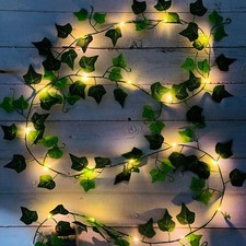 LED Ivy Fairy String Lights Garden Outdoor Leave Wall Fence Light with 100 LEDS