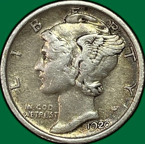 1920-S Mercury Dime Extremely Fine XF Coin #37116