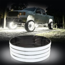 4pcs 17 5-row Wheel Ring Lights Strobe Pure White Led Rim Lights For Car Truck 4pcs 17 5-row Wheel Ring Lights Strobe Pure White Led Rim Lights For Car Truck