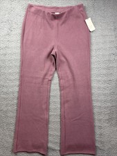 A New Day Womens Medium Mauve High Rise Brushed Pull on Bootcut Pants