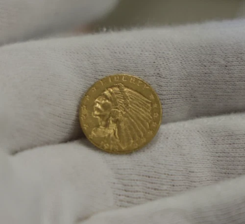1913 US 2 1/2 Indian Gold Piece XF+