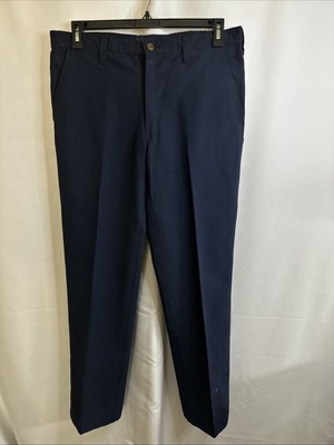 Workrite 2112 FR Cat 1 Firemen s Pants Mens Workwear Navy 33x32 #5585