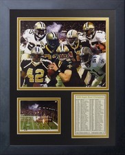Legends Never Die New Orleans Saints 2009 Champions Framed Collage 11x14