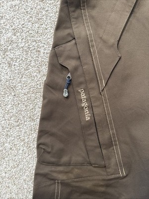 Patagonia Rubicon H2NO Mens Size 34 Brown Ski Snowboard Pants