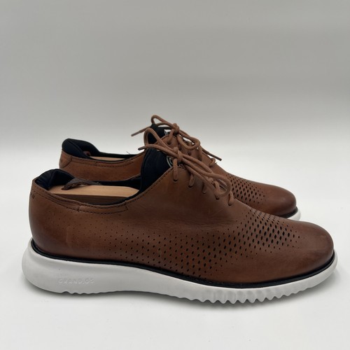 Men’s Cole Haan 2.ZERØGRAND Laser Wingtip Oxford Brown Leather Size 9M