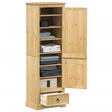 Garde-robe Corona 55x38x170 cm bois de pin massif armoire de rangement vidaXL
