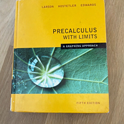 Precalculus with Limits: A Graphing Approach 5th Ed Paperback Larson et al