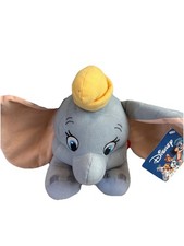 NWT Vintage Disney Dumbo Plush Toy with Yellow Hat 14" Stuffed Animal