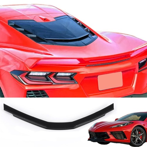 Black Rear Window Spoiler Dry Bay Block Trim For Corvette C8 2020-24 Accessories - Picture 2 of 11