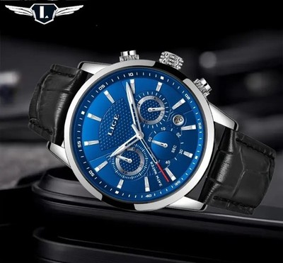 Lige Design Herren Uhr Chronograph Luxusuhr Armbanduhr Casual Men s Watch