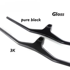 MTB Bicycle Carbon Fiber One-Shaped Integrated Handlebar with Stem -17 Degree