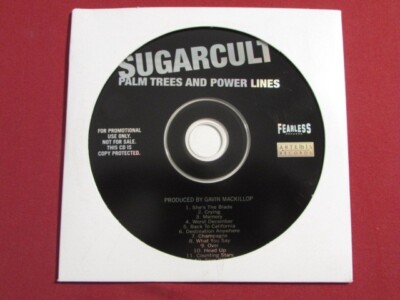SUGARCULT PALM TREES AND POWER LINES FULL ALBUM ADVANCE PROMO CD POP ROCK PUNK