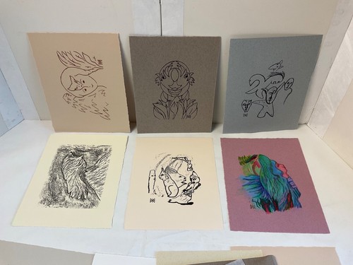 Menge 11 Margaret Murphy-Reed farbiges Kunstdruckblatt *signiert* alter Stamm - Bild 6 von 11