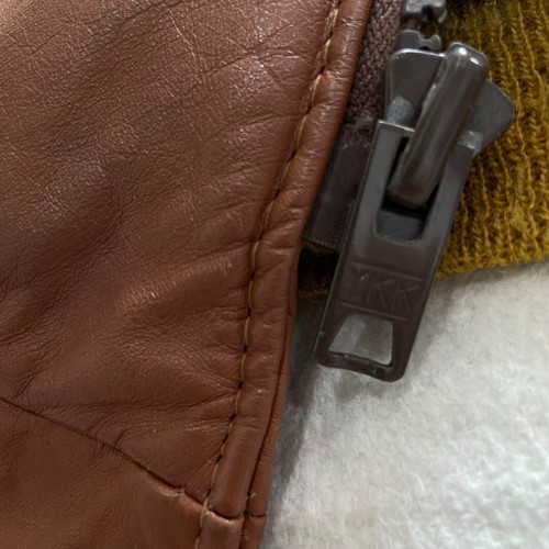 Shot Schott Flight Jacket Boa Leather Brown Size L Men's Jackets & Outerwear JPN - Picture 17 of 22