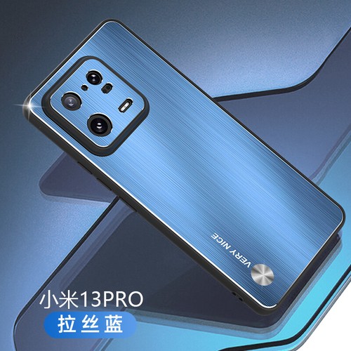Für Xiaomi 13/13 Pro Metall Aluminium gebürstete Hybridpanzerung weiche Stoßstange Abdeckung Etui - Bild 8 von 9