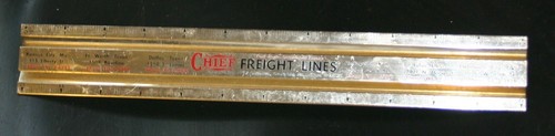 VTG CHIEF FRIEGHT LINES TRUCKING OTR TRUCK STRAIGHT EDGE DESK TOP RULER TX MO OK - Picture 2 of 12
