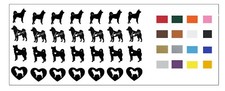 Akita Vinyl Stickers Several colours to choose from