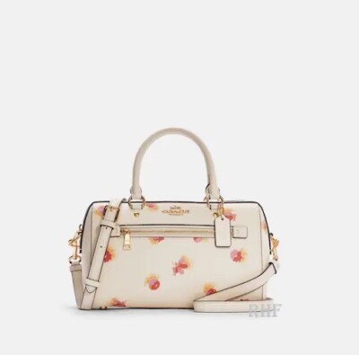 Coach Rowan Satchel In Signature Canvas NWT