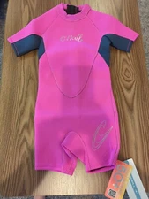 O'Neill Toddler Size 3 Reactor- Shorty Wetsuit, Color Berry/Slate NEW