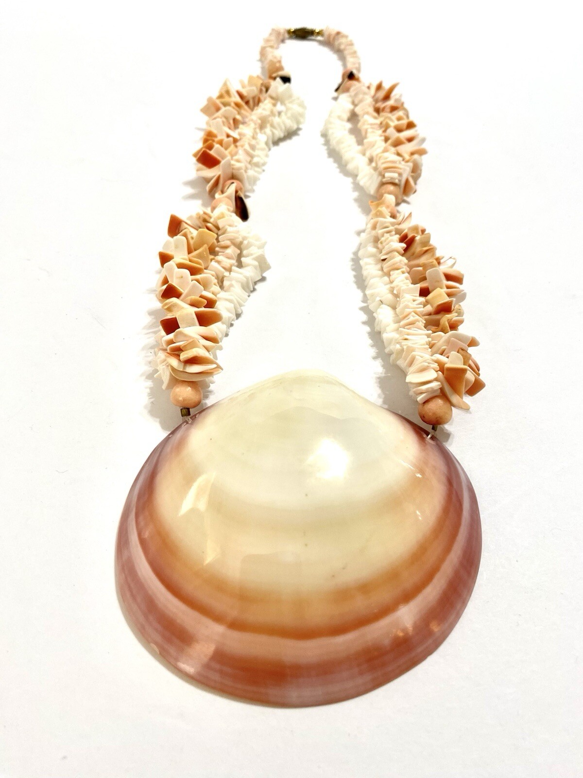 Vintage Clam Shell Massive Statement Necklace Mer… - image 7