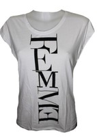 Damen Shirt T- Shirt Selected Femme Denni Sstee Weiss Schwarz Gr. M 38 Neu