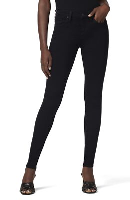 HUDSON Women's Nico Midrise Super Skinny Jean, Color Black Size 31