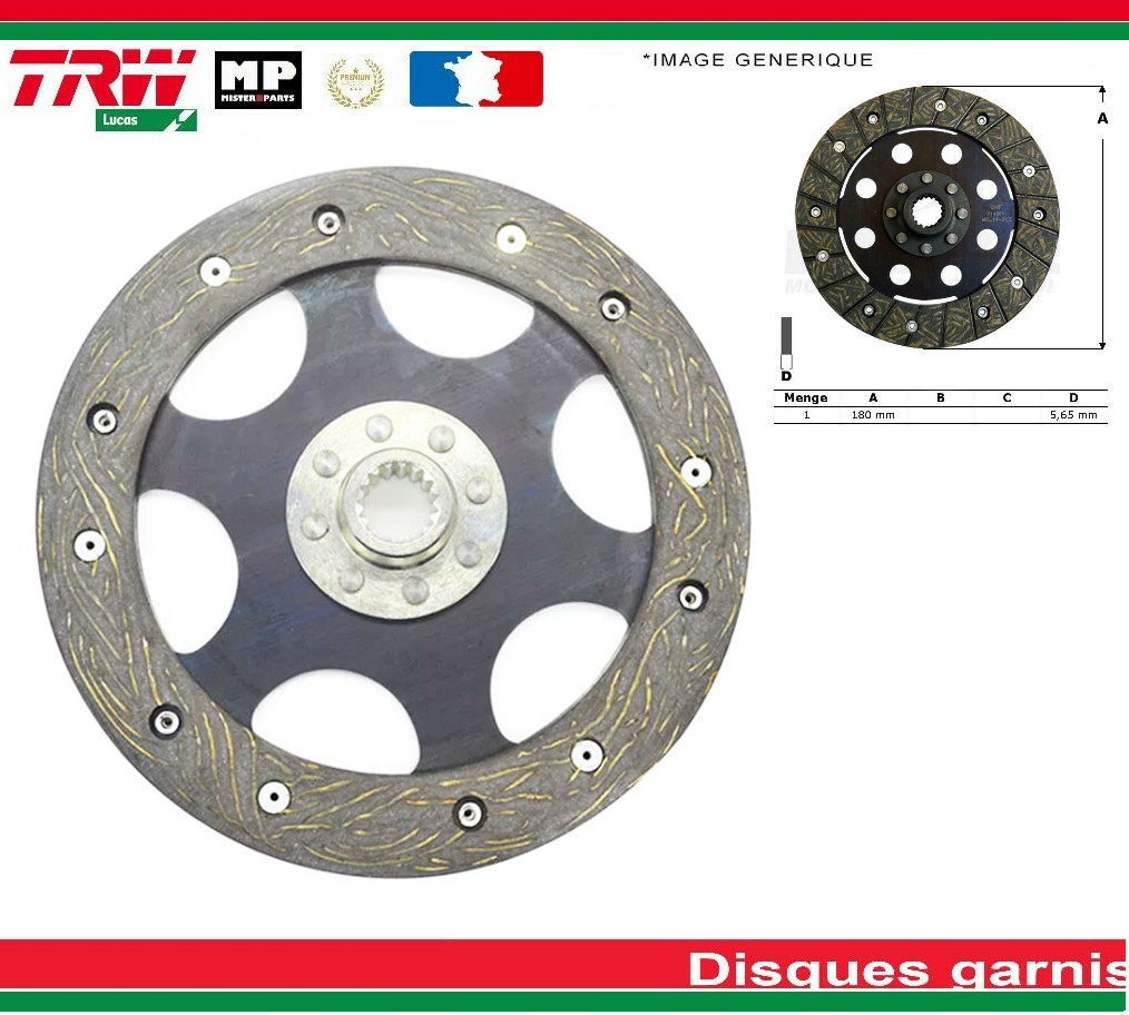 Disque d'embrayage MCC602 anti-patinage pour réparer la transmission BMW K 100