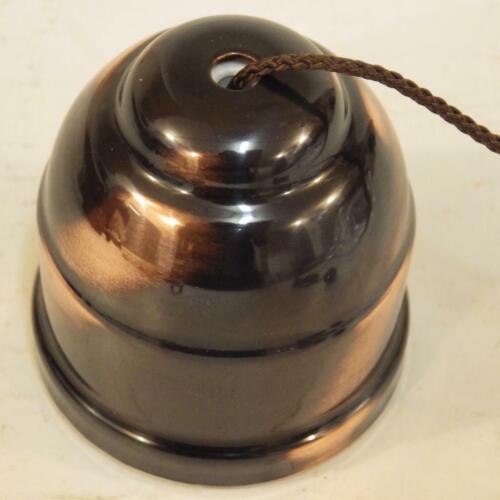 classic electric florentine bronze ceiling mounted brown pull cord light switch - Bild 4 von 8