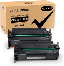 2PK CF258A 58A Toner For HP LaserJet Pro M428 M428fdw M404 M404n M404dn W Chip