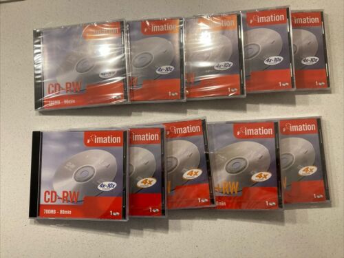 IMATION DVD+RW 4X 4.7GB 120MIN REWRITABLE MEDIA - 10 Discs New. - Afbeelding 2 van 8