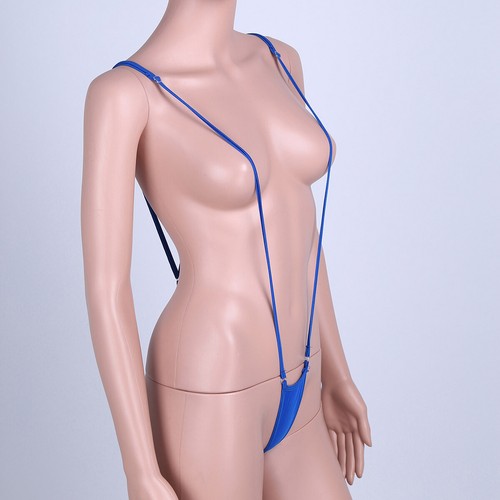 EE. UU. Sexy Micro Bikini Una Pieza Monokini Traje de baño Ropa de noche Lencería de peluche - Imagen 24 de 38
