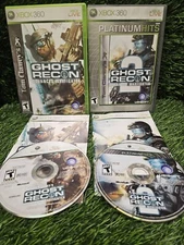 Tom Clancy's Ghost Recon: Advanced Warfighter 1 & 2 (Xbox 360, 2006)- Tested