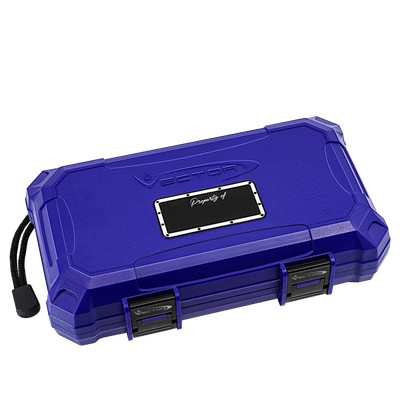 Vector Travel Humidor - Holds 5 - Blue