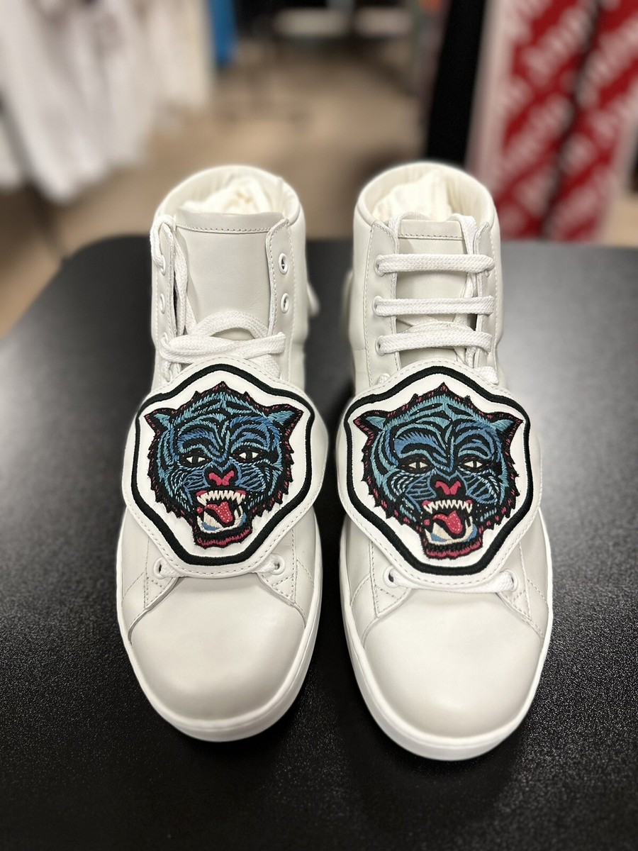 Ace Wolf Patch Gucci Shoes Wolf Gucci High Tops Removable Patches